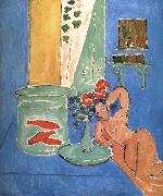 Henri Matisse Goldfish and statue oil